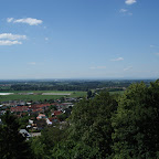 Der erste steile Anstieg ist absolviert. Ein kurzer Blick zurück.