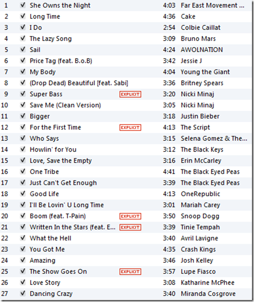 may playlist