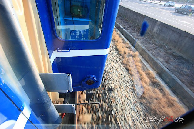 底片作品~列車與稻田季節,慢車漫遊花東線~第二天小叮噹專列