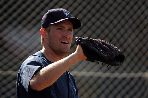 Garrett with Tacoma Garrett was traded from the Os to the Cubs and then to the Mariners this past offseason. I was pretty bummed!