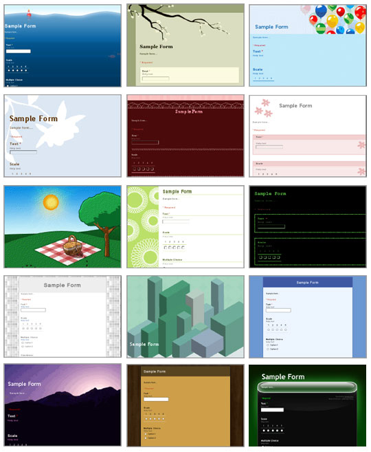 формы в Google Docs