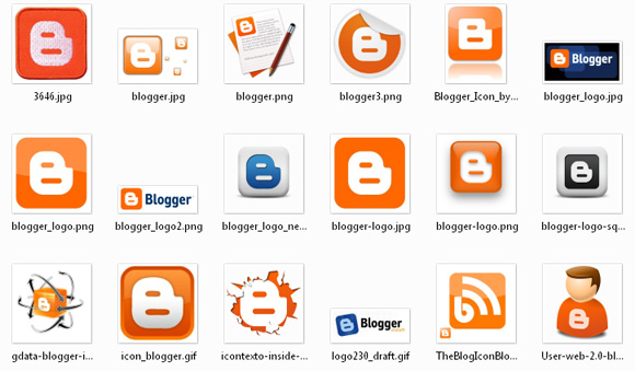 логотипы Blogger Blogspot