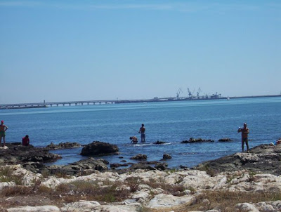 Manfredonia, Al bagno sulla scogliera