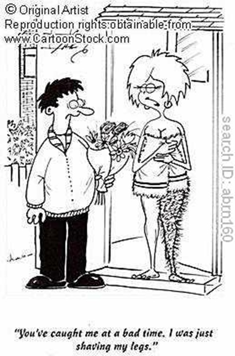 hairy leg cartoon