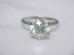 2.00 carat G color SI2 color 14K white gold!