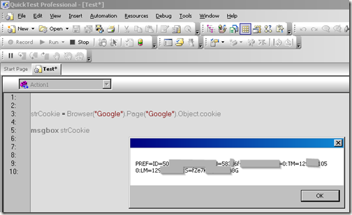 Retrieve value of cookies for a web page with HP QTP