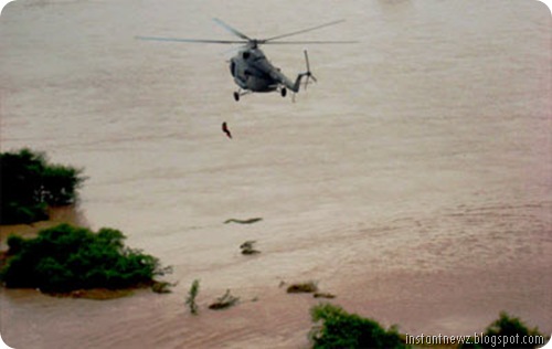 Floods wreak havoc in Andhra, Karnataka027