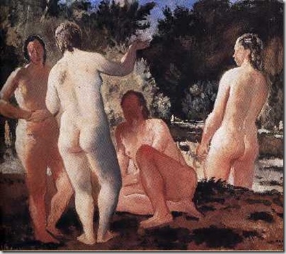 Felice Carena, Le bagnanti, 1938
