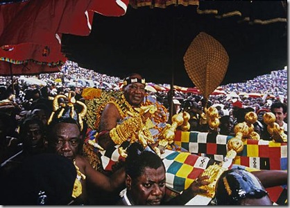 Arrival of King Opoku Ware II at His Sliver Jubilee, Ghana, 1995