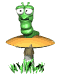 worm_on_mushroom_looking_sm_wht worm_on_mushroom_looking_sm_wht