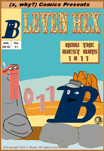 The character, 'Leven Hex, dates back to April 2008, but I held off because I had just done a comic book strip, so I ran hex-based 0'Factor instead. And then I never got around to doing this one. Things happen.