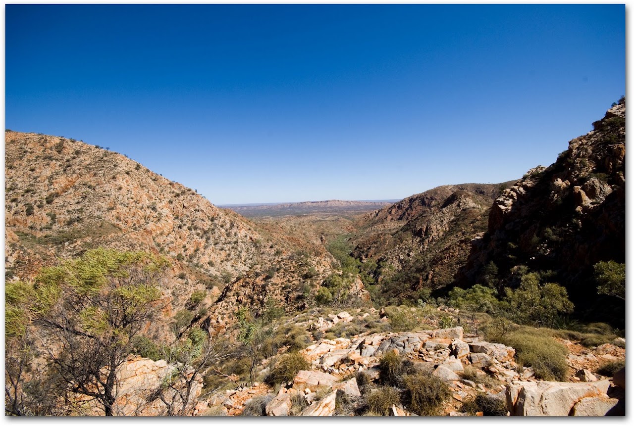 View from top of Standley Chasm