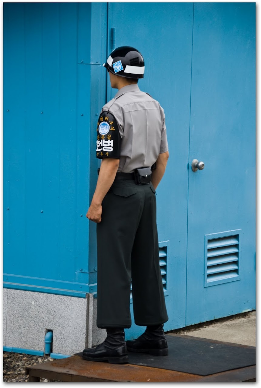 South Korean officer at DMZ