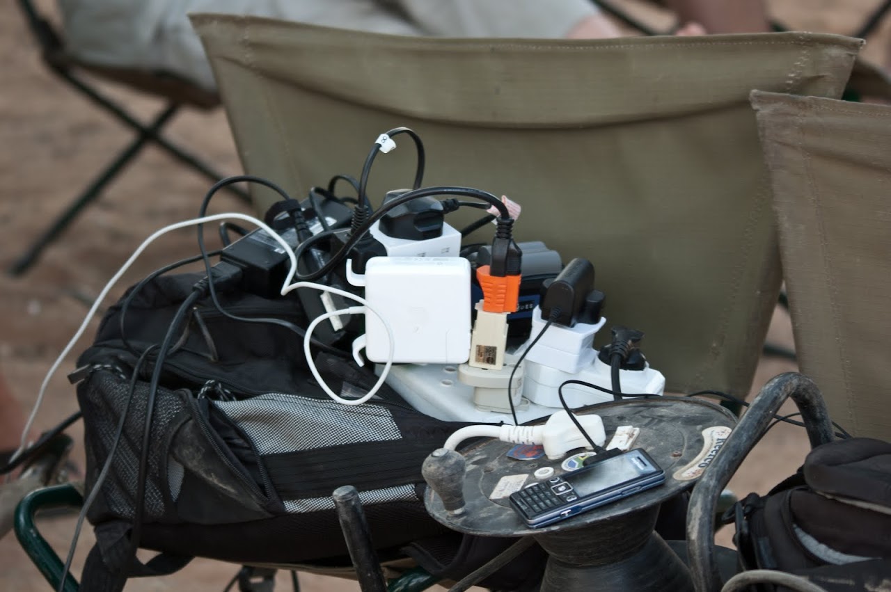 Plugs for charging at campsite