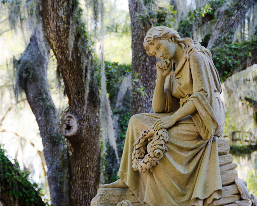 Girl in Bonaventure Cemetery