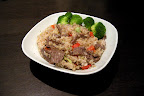 清炒澳洲牛肉片混搭糙米飯