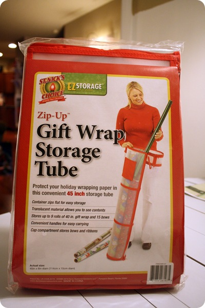 gift wrap storage