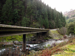 Crossing the Yuba River near the Pacific Crest Trail in Northern California.