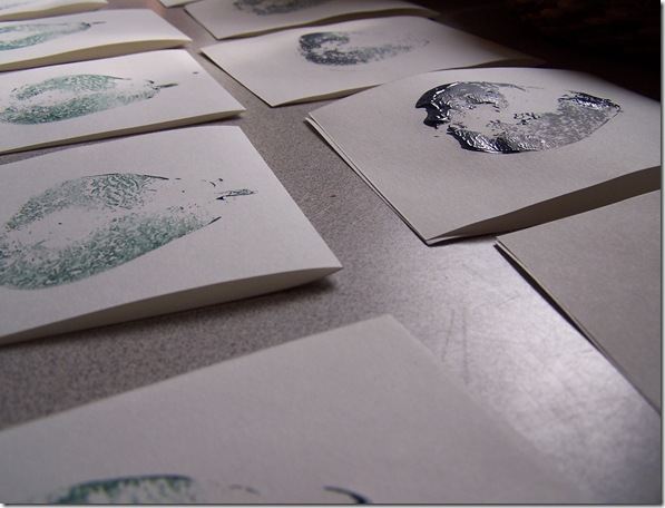 hand print cards with pears