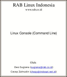 linux console (command line)