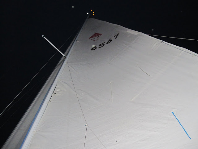 sailing at night