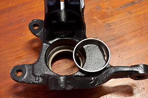 Bearing race ready to be inserted