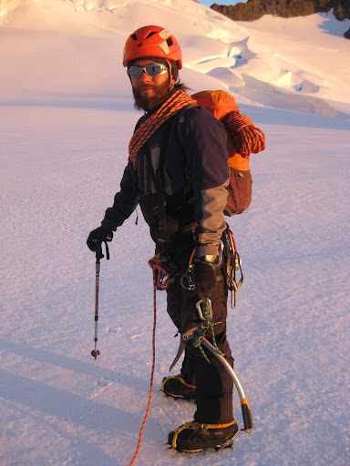 Snow hiking in the base of Fitz Roy