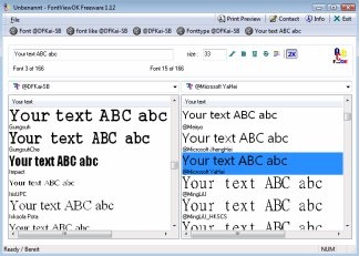 Free Font Viewer