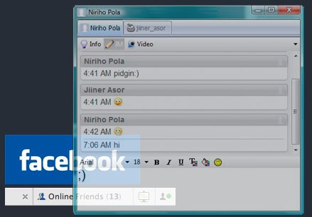 Facebook Chat in Messenger Client