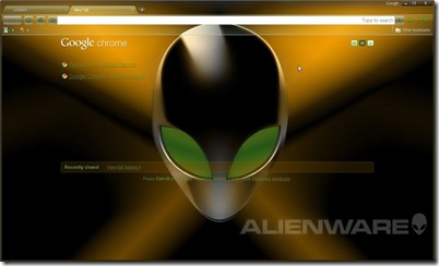 Alienware Theme for Chrome