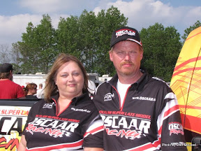 Cheryl Crosgrey and Paul Heap at Sunset Speedway, May 23, 2010