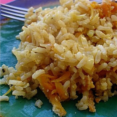 Delicious for kids-Rižoto sa integralnim pirinčem, kupusom i šargarepom