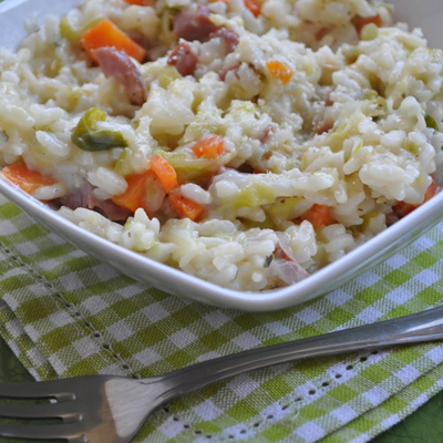 Cooketa-Rižot sa kupusom (Risotto con la verza)