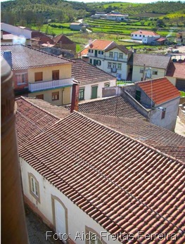 vista dos telhados do campanário virada para a faceira