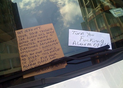hilarious parking note