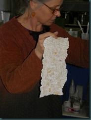 Undyed shibori sample Undyed shibori sample