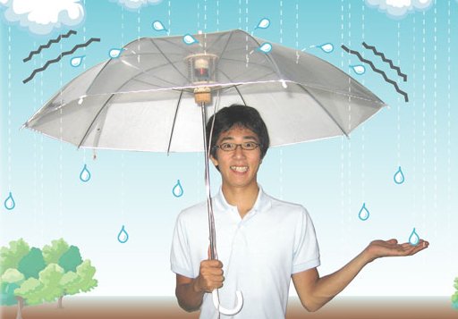 雨水レコーダーな傘(Funbrella)