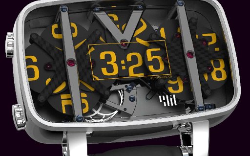 デジタル表示なアナログウオッチ(N4 watch)
