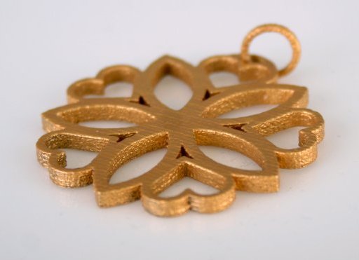 金メダルを3Dプリント(Gold Plated Stainless Steel)