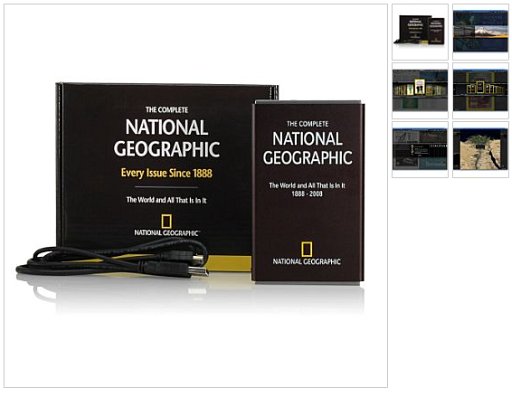 National Geograhicの120年間分を160GBのHDで(The Complete National Geographic on 160 GB Hard Drive)