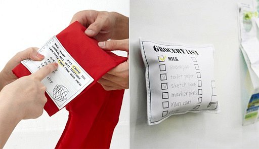 買い忘れをなくす、エコバック付き買い物リスト(Shoppong List Bag)
