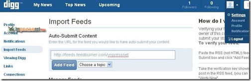 Import Feeds Import Feeds