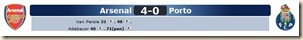 Arsenal 4- 0 Porto