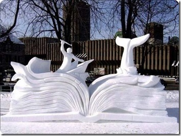 sculpture sur glace