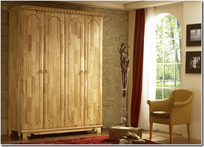 chambre bois - armoire Byzance 