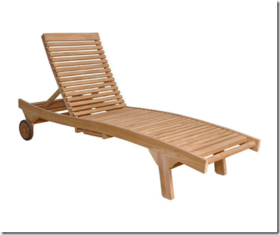 Bain de soleil en Teck Bain de soleil en Teck