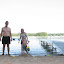 Joe, Sheryl and David on our cottage beach on Crystal Lake. &ndash; 01-Aug-2010