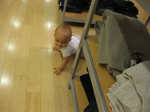 McKarthy crawling McKarthy crawling and smiling