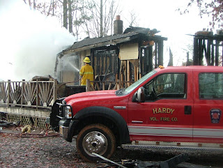 Fire department putting out the fire again