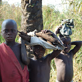  &ndash; Boys with cassava root. Dec. 2, 2007…. © 2007 NHA Photos